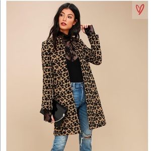 Leopard print coat